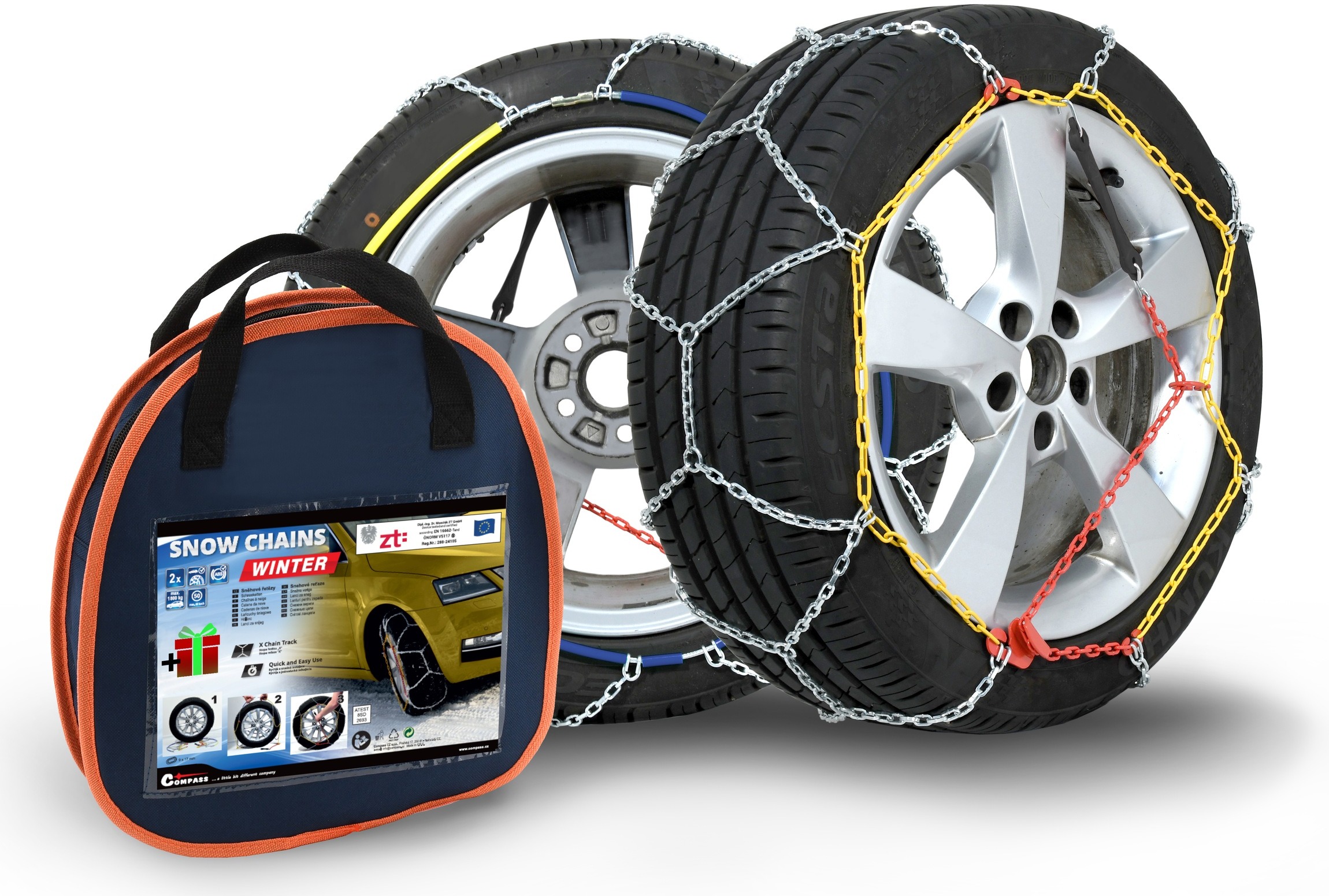 COMPASS Hólánc X120 nejlontáskában