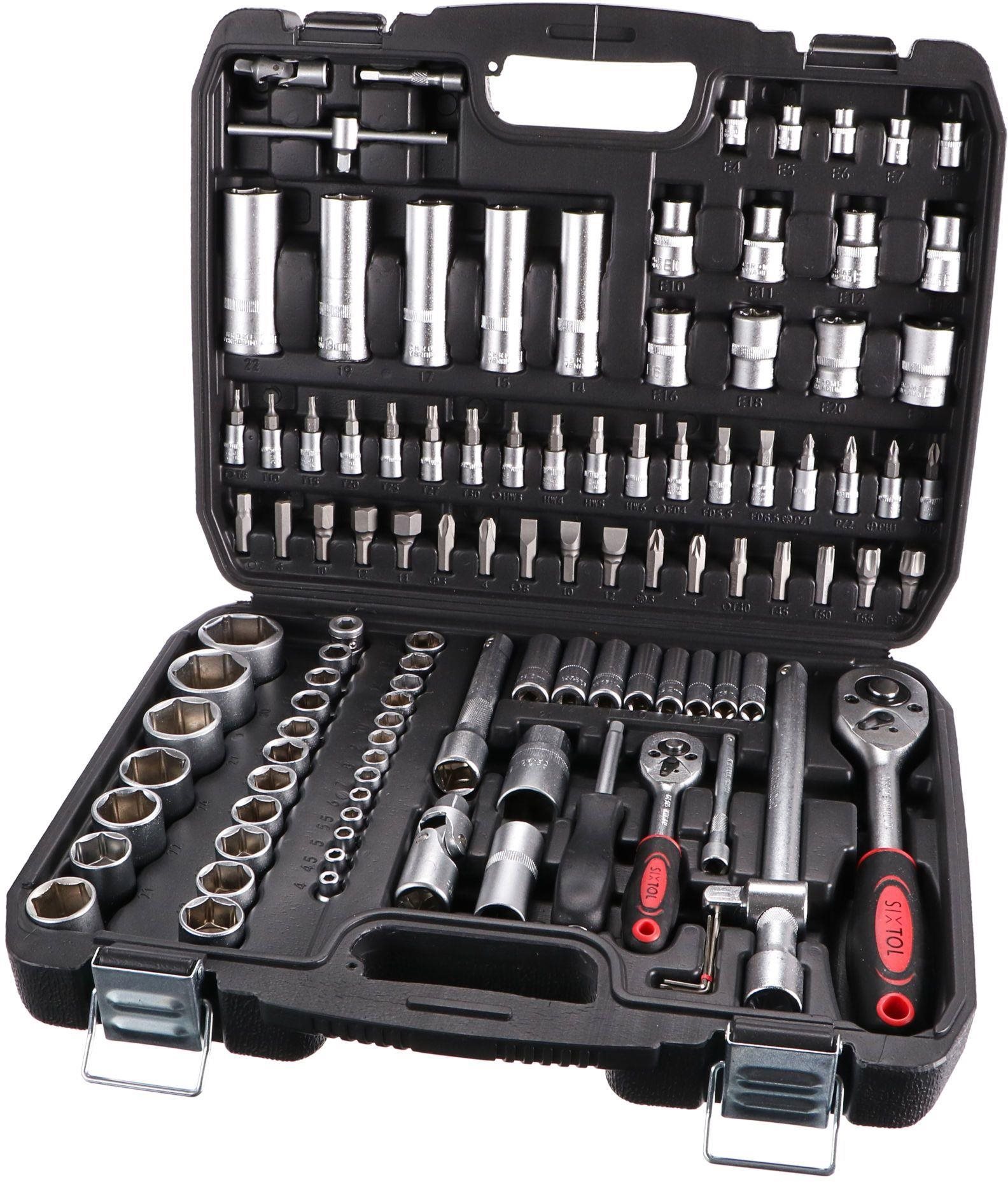 SIXTOL TOOL SET 108 SX3022 dugókulcs készlet