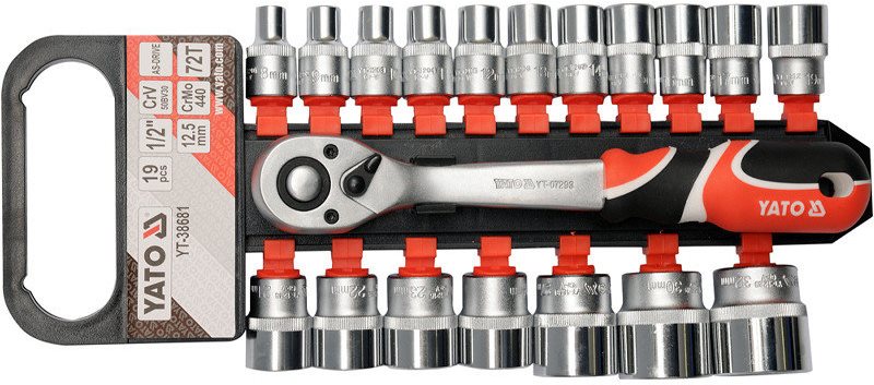 YATO YT-38681 – 1/2″, 19 részes