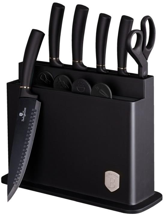 BERLINGERHAUS Black silver Collection késkészlet állványban – 11 db