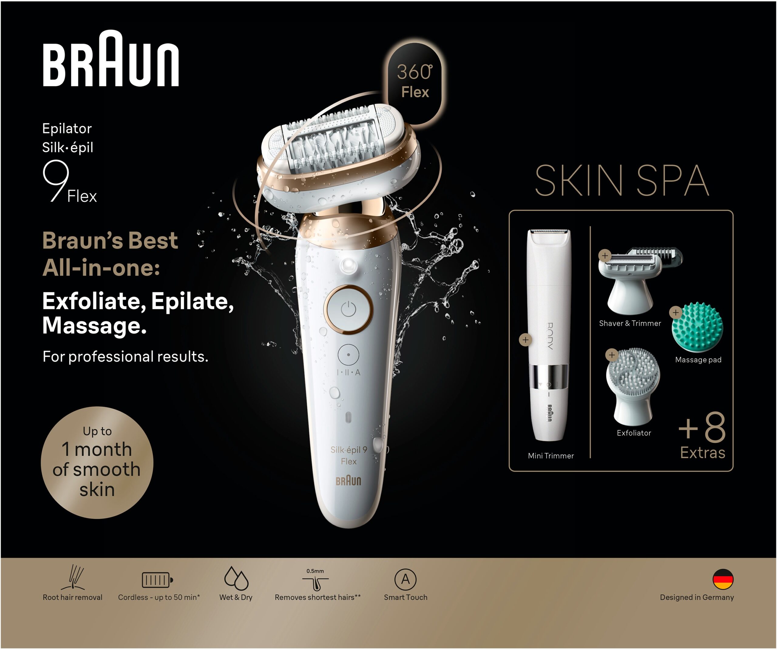 Braun Silk-épil 9 Flex SkinSpa 9-481 3D