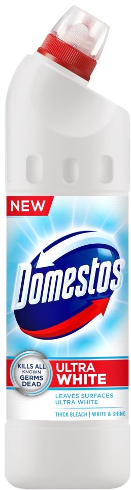 DOMESTOS Extended Power White & Shine, 750 ml