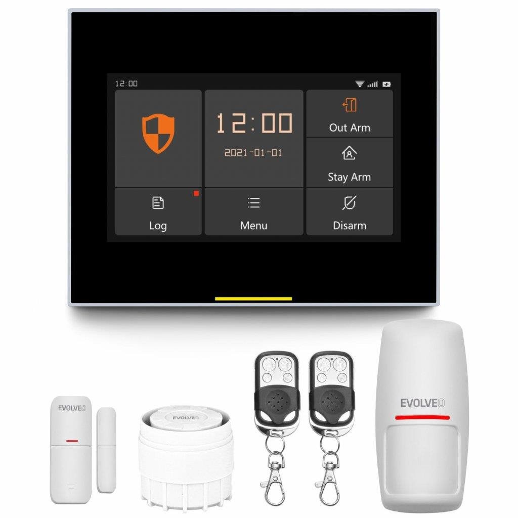 EVOLVEO Alarmex Pro (ALM304PRO) – okos, vezeték nélküli Wi-Fi/GSM riasztó + mini sziréna