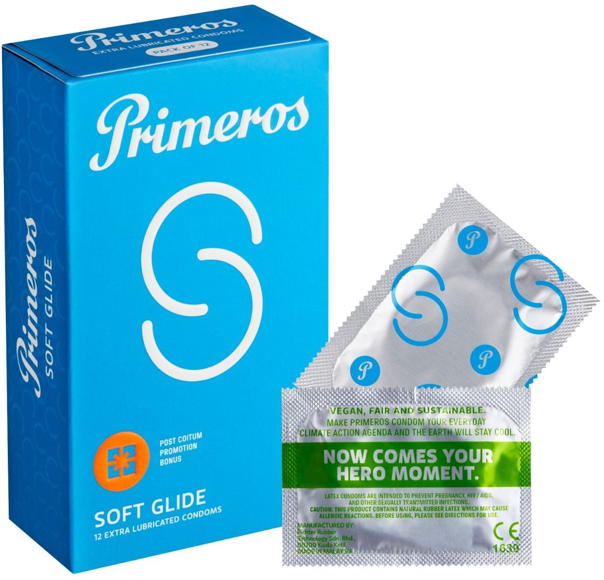 PRIMEROS Soft Glide síkosított óvszer, 12 db