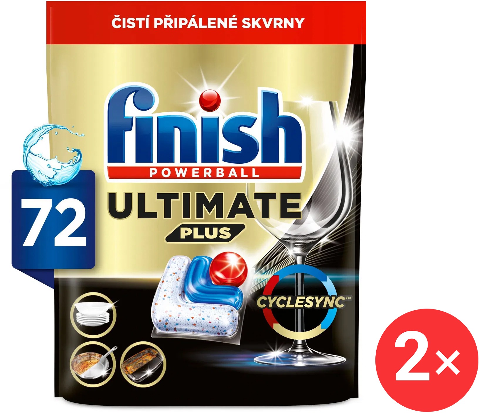 Finish Ultimate Plus All in 1, 72 db