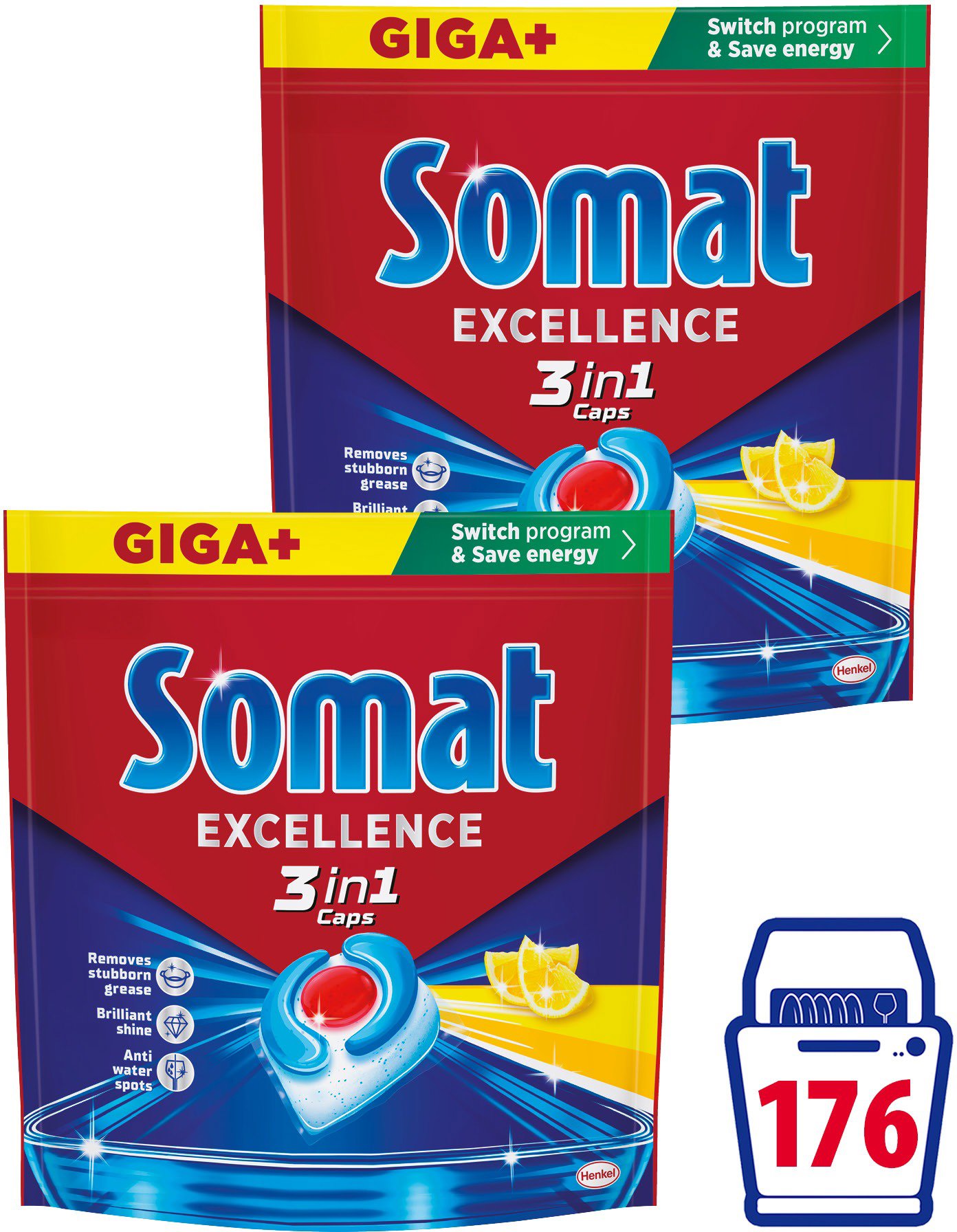 SOMAT 3in1 Lemon 176 db