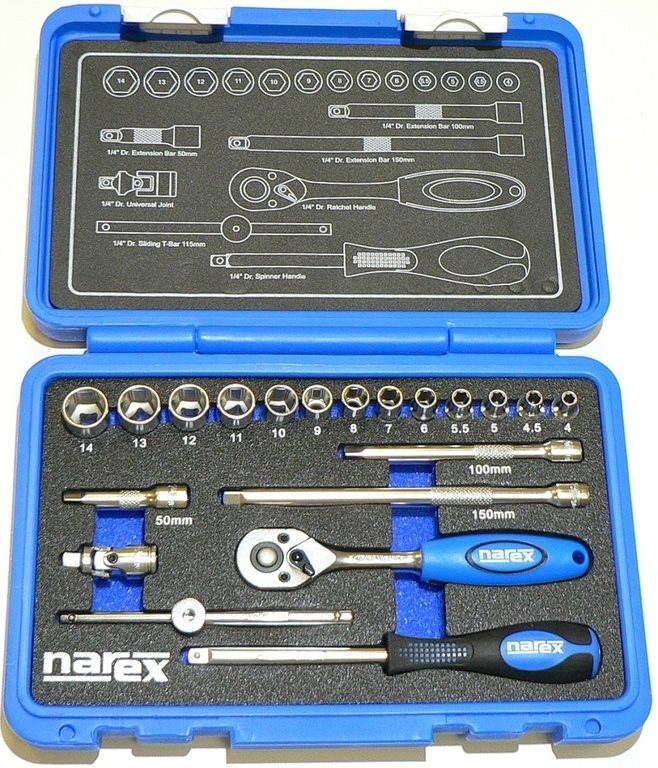 NAREX 7891308 – 1/4″, 20 részes