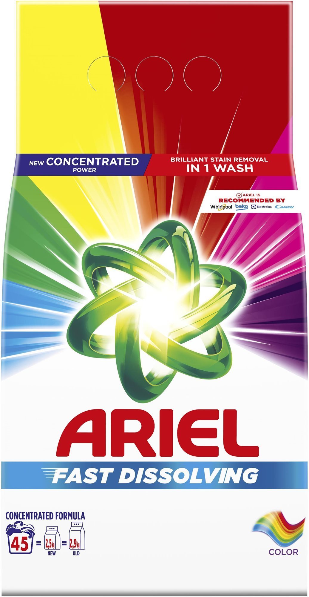 ARIEL Color 2,47 kg (45 mosás)