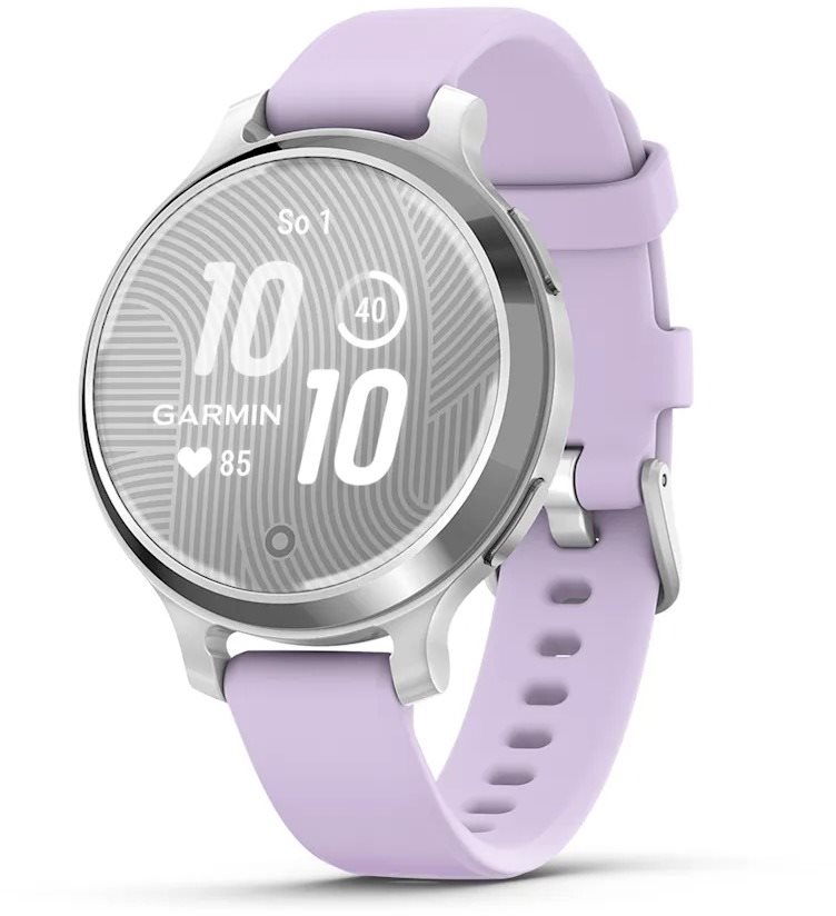 Garmin Lily 2 Active Silver / Purple Jasmine Silicone Band
