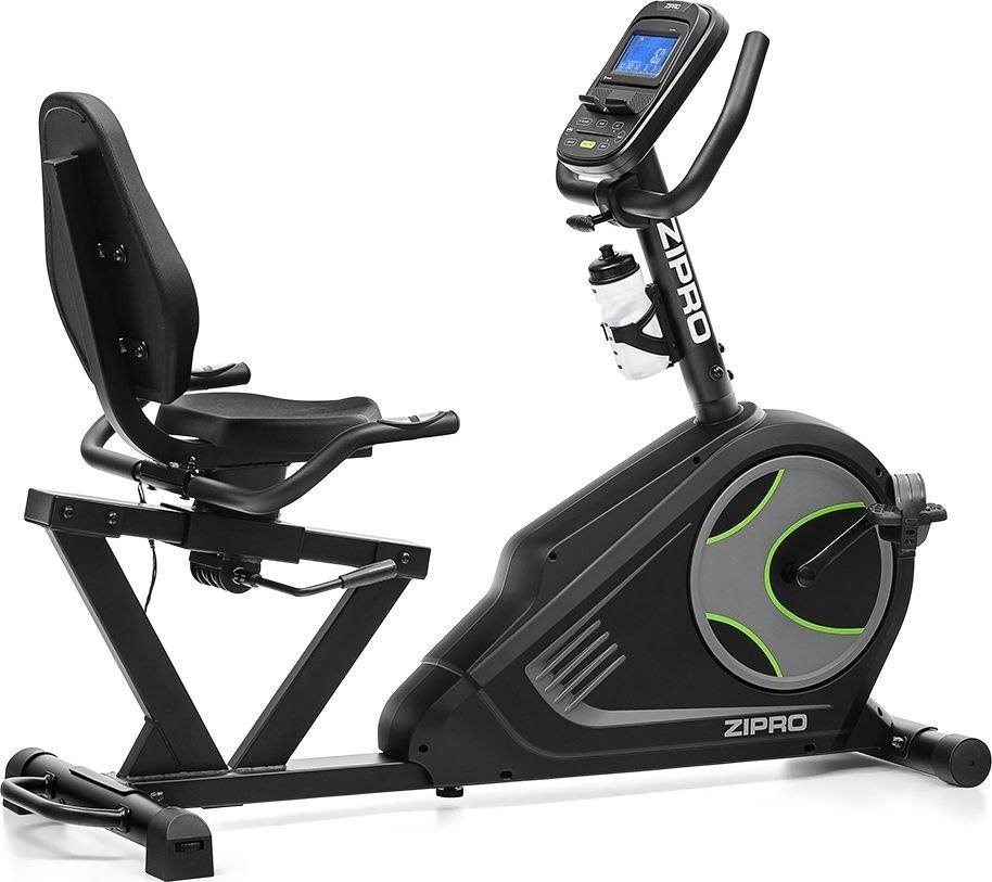 ZIPRO Glow iConsole + Horizontal Electro-Magnetic Exercise Bike