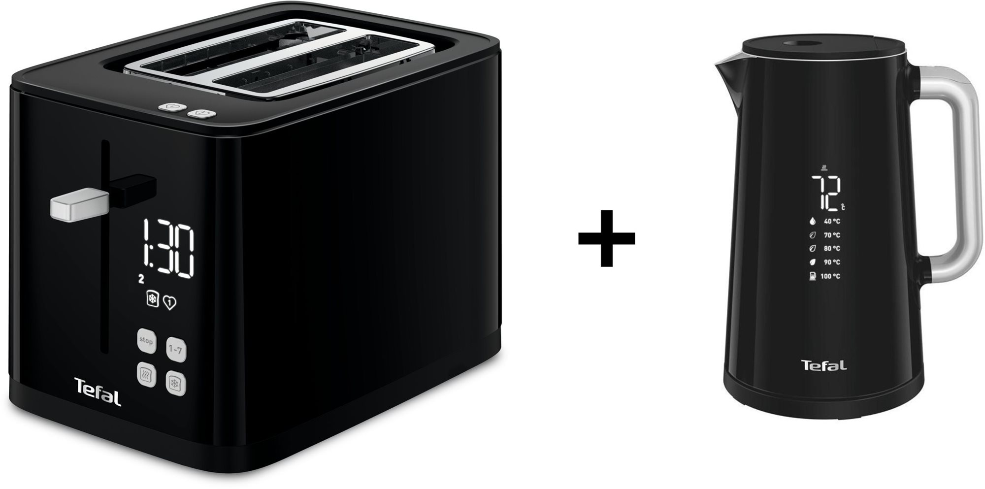 Tefal KO851830 Digital Display Black + Tefal TT640810 Digital Display Black