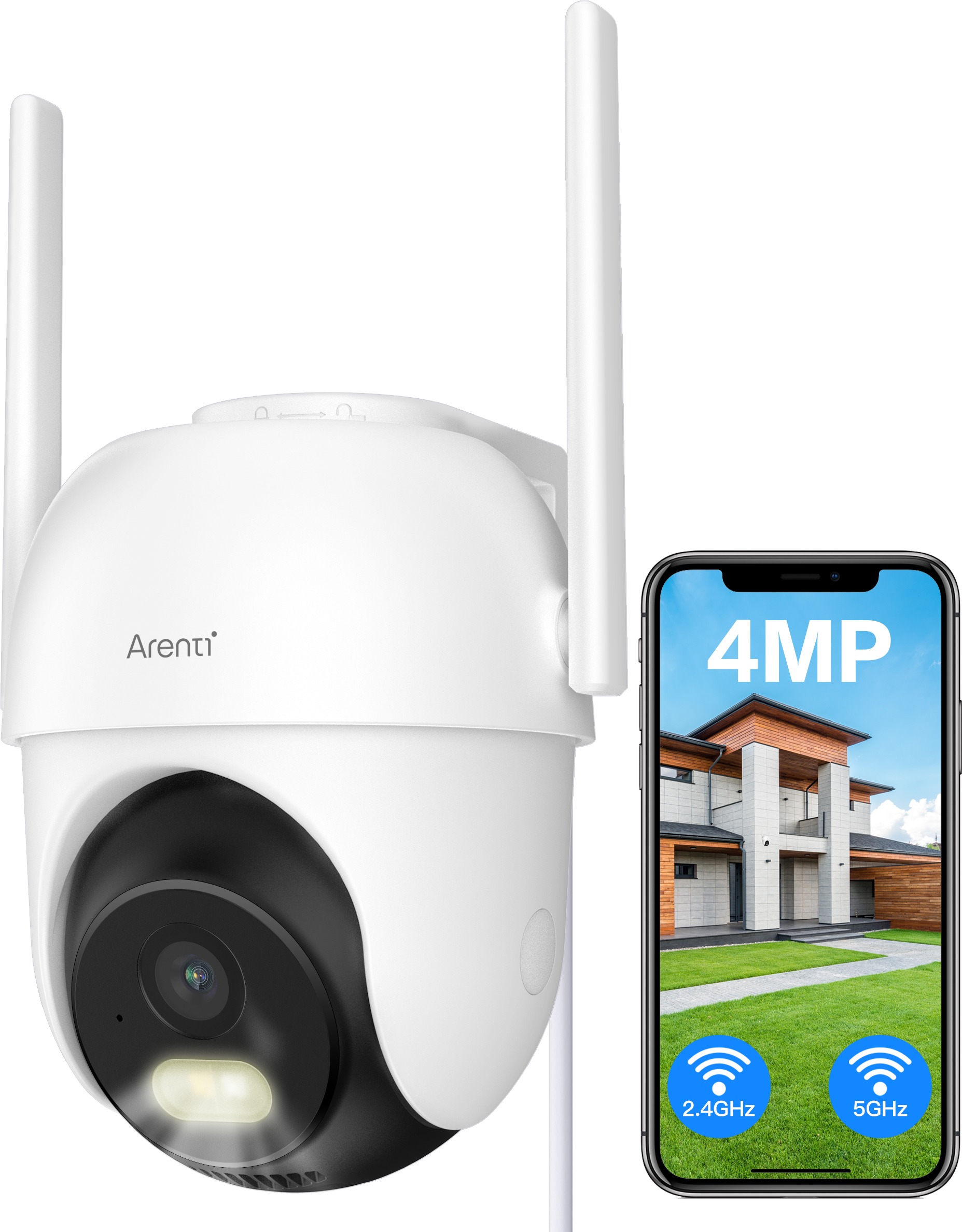 ARENTI Outdoor Wi-Fi  4MP/2.5K Pan-Tilt Camera
