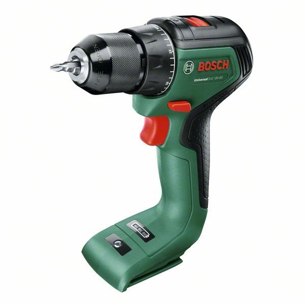 BOSCH UniversalDrill AKU 18V-60, 0.603.9D7.000 (akkumulátor nélküli csupasz szerszám)
