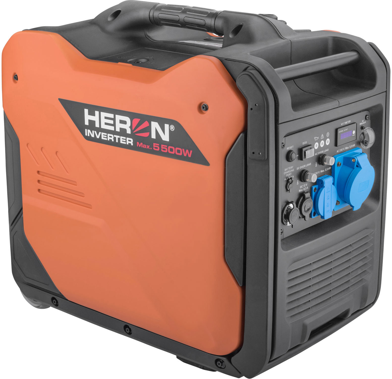 HERON Digitális inverteres aggregátor, 5,5 kW, el. start, DO, ATS ready, alváz