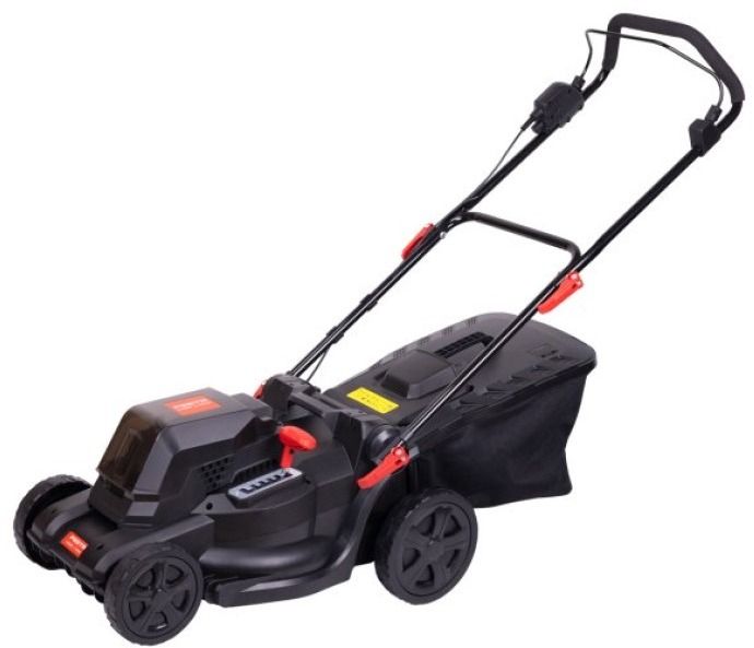 FESTA kefe nélküli AKU fűnyíró 2 × 20 V 40 cm, 45 l Megosztás 20 V akkumulátorok és töltő nélkül