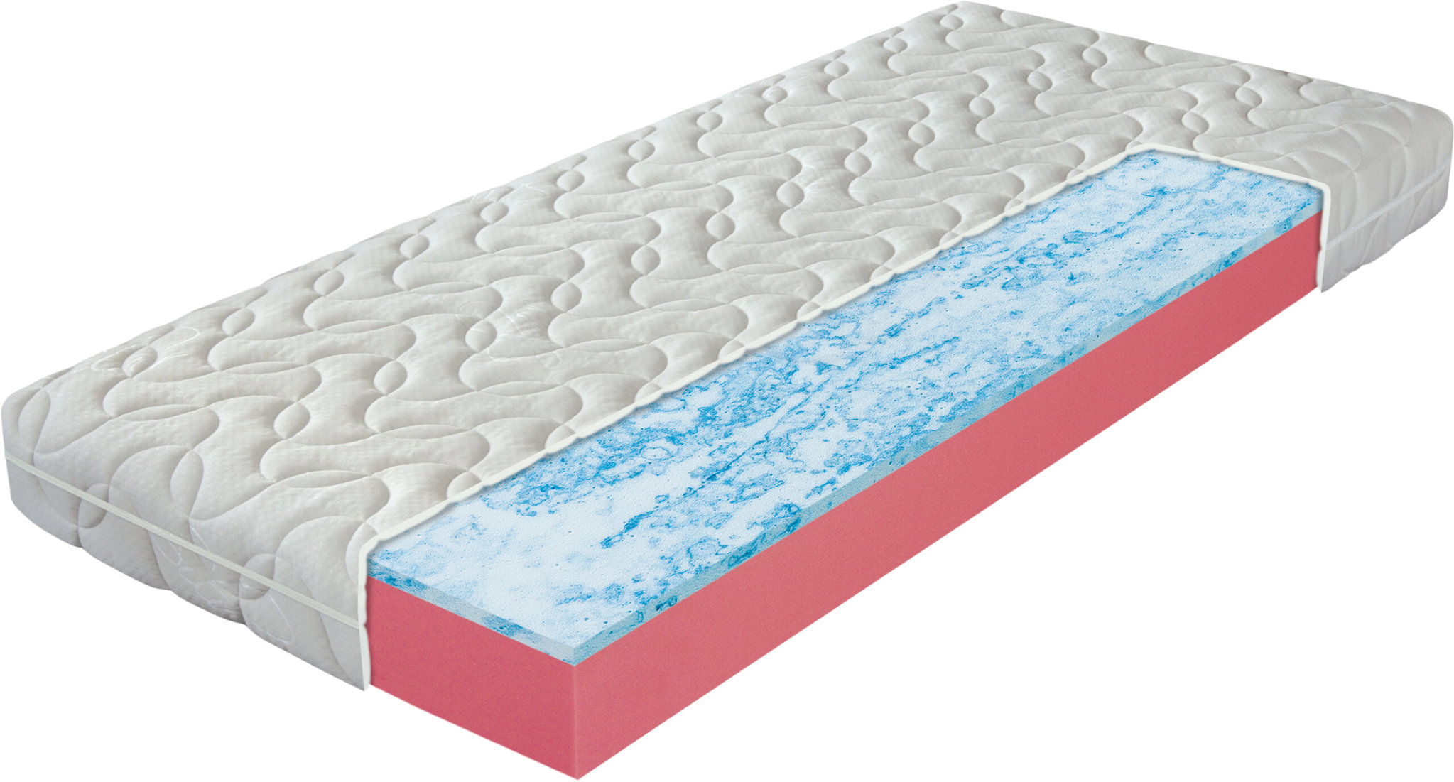 Pala Airgel Stone Antialergic, merev matrac nagyobb teherbírással 150 kg-ig, 160 × 200 cm, 160 × 200