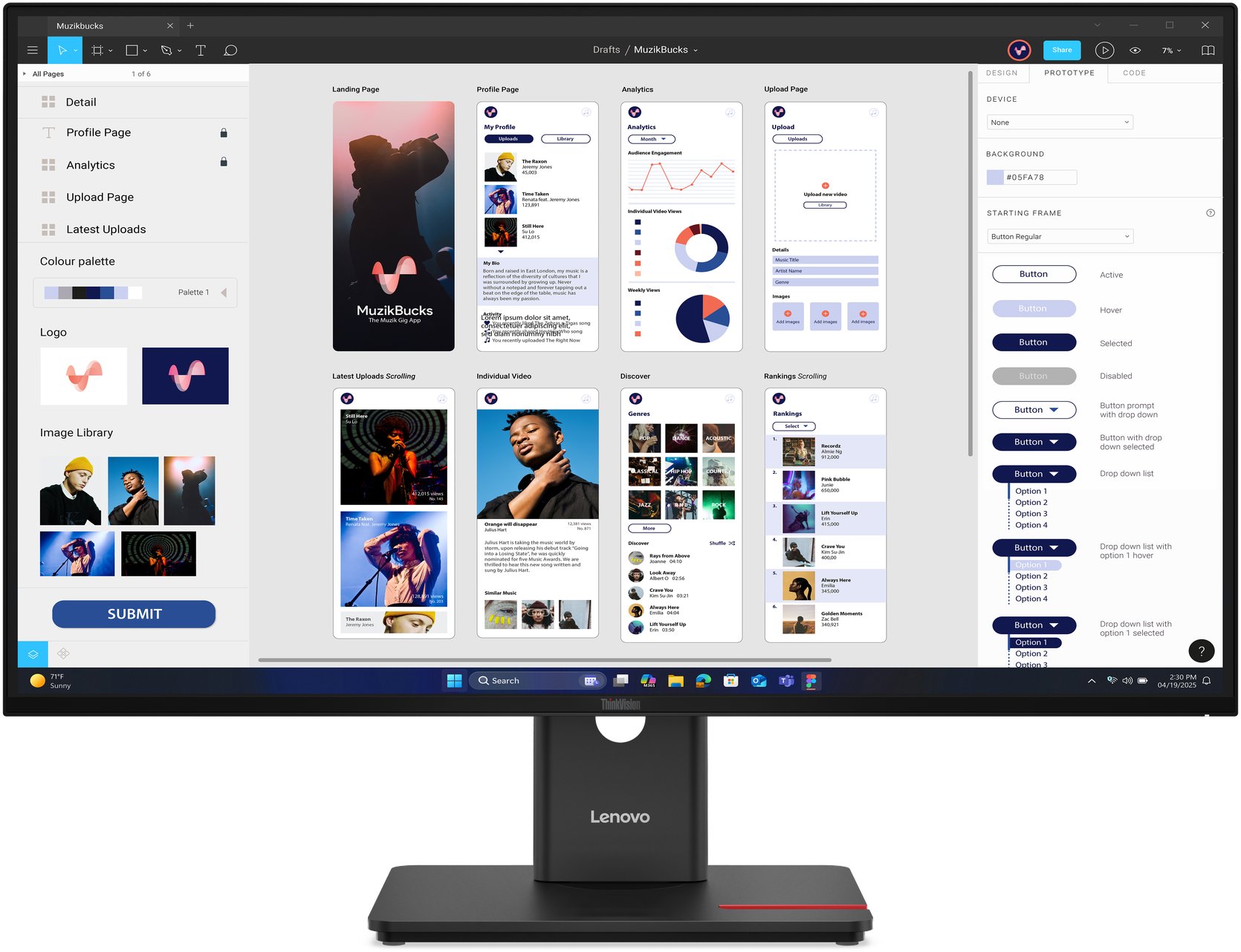 31,5″ Lenovo ThinkVision T32UD-40