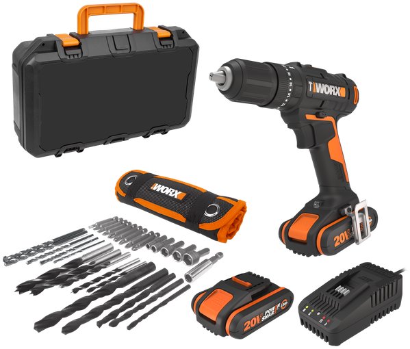 WORX WX370 – akkumulátoros, 2 × 2 Ah