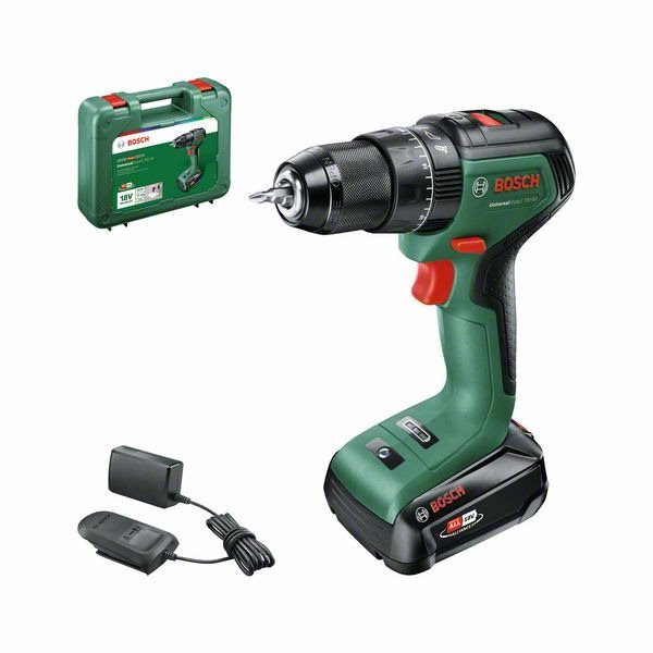Bosch 06039D7101 UniversalImpact 18V-60 akkus ütvefúró + koffer (1 × 2 Ah)